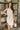 Alexia Stone & Cream Crochet Mini Dress- top view