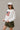 Americana Flag Ivory Knit Long Sleeve Top- frontal side view