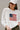 Americana Flag Ivory Knit Long Sleeve Top- close up top view