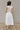 Myla White Dropped Waist Midi Dress- back view