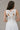 Myla White Dropped Waist Midi Dress- top back view