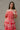 Kiara Red & Cream Floral Off-The-Shoulder Top- front close up view