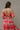 Kiara Red & Cream Floral Off-The-Shoulder Top- close up back view