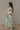 Adaline Green & White Palm Leaf Midi Dress- full side view