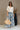 Blair Blue & Cream Palm Leaf Wide Leg Pants- full body view