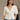 Dahlia White Stitch Lace V-Neckline Top- front view