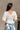Dahlia White Stitch Lace V-Neckline Top- back view
