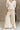 Vanessa Oatmeal Linen Flare Pants- close up front view