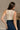 Regina Cream Lace Ruched Sleeveless Bodysuit- full back view