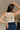 Regina Cream Lace Ruched Sleeveless Bodysuit- back view