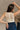 Regina Cream Lace Ruched Sleeveless Bodysuit- back view