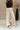 Everlee Oatmeal & Black Linen Stripe Pants - front top view