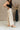 Everlee Oatmeal & Black Linen Stripe Pants- side view