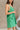 Kelly Green Sleeveless Casual Mini Dress- close up side view