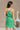 Kelly Green Sleeveless Casual Mini Dress- back view