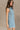Avery Washed Denim Fray Mini Dress- close up side view