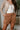 Tessa Camel Suede Shorts- top front view
