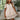 Danna Cream & Green Zip-Up Mini Dress- front view