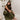 Natalia Olive Sleeveless Maxi Dress- full body side view