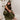 Natalia Olive Sleeveless Maxi Dress- full body side view