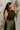 Natalia Olive Sleeveless Maxi Dress- close up top view