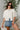 Macy Cream & Light Blue Button-Up Cardigan- front view