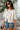 Macy Cream & Light Blue Button-Up Cardigan- side top view