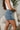 Ariana Medium Wash Denim Skort - close side view