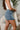 Ariana Medium Wash Denim Skort - close side view