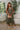 Malia Olive Corduroy Zip-Up Midi Dress- front full view