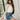 Billie Cream Lace Long Sleeve Top - side view