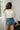 Ariana Dark Wash Denim Skort - back view