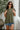 Rima Olive Green Sleeveless Sweater - frontal view
