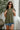 Rima Olive Green Sleeveless Sweater - frontal view