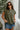Rima Olive Green Sleeveless Sweater - close front view