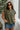 Rima Olive Green Sleeveless Sweater - close front view