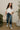 Carla White Stripe Short Sleeve Top- full body view