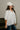 Carla White Stripe Short Sleeve Top- frontal side view
