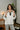 Hayden Cream Waffle Knit Quarter-Zip Top - front view (un zipped)