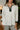 Hayden Cream Waffle Knit Quarter-Zip Top - close up