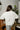 Hayden Cream Waffle Knit Quarter-Zip Top - back view