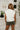 Lea Cream Criss-Cross Sleeveless Sweater - back view