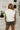Lea Cream Criss-Cross Sleeveless Sweater - back view