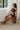Rowan Dark Brown Sleeveless Mini Dress - full body sitting view