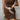 Samantha Brown & White Calf Hair Disc Belt - close up