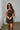 Rowan Dark Brown Sleeveless Mini Dress - front view