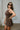 Rowan Dark Brown Sleeveless Mini Dress - side view