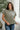 Lea Olive Criss-Cross Sleeveless Top- front view