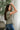 Lea Olive Criss-Cross Sleeveless Top- close up side view