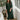 Luna Dark Green Zip-Up Midi Dress- full body view